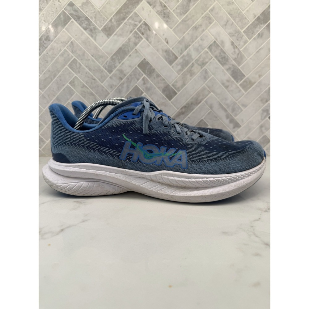 Hoka One One Mach 6 Running Shoes Mens Size 11.5 D 11.5D Blue Athletic Sneakers